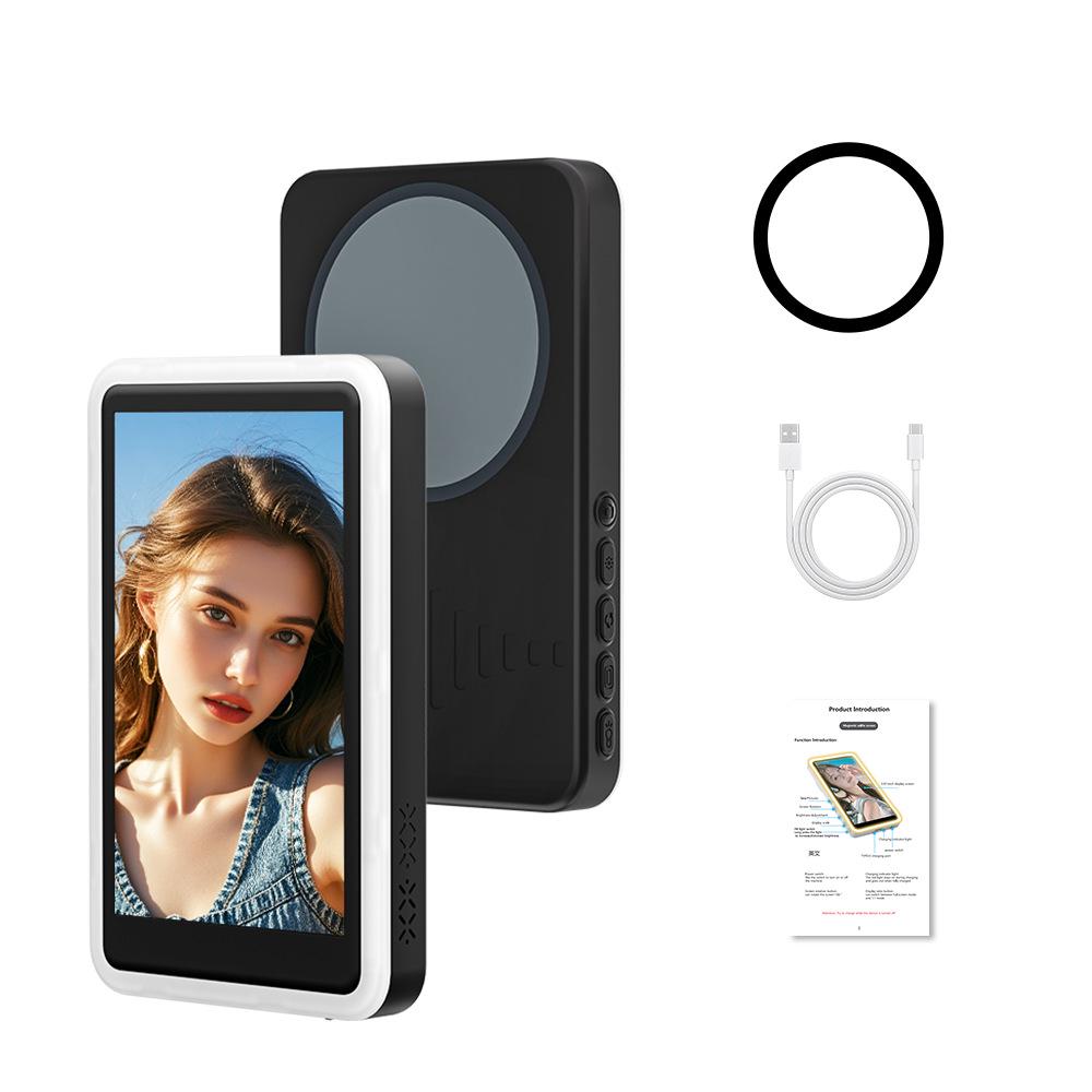High-Definition Rear Camera Projection & Live Broadcast Selfie Device with Fill Light