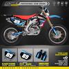 PowerZone Графика Наклейки Наклейки Для HONDA CRF450X 2005-2017 2018 Мотоцикл Наклейка Имя Номер Фон Индивидуальный