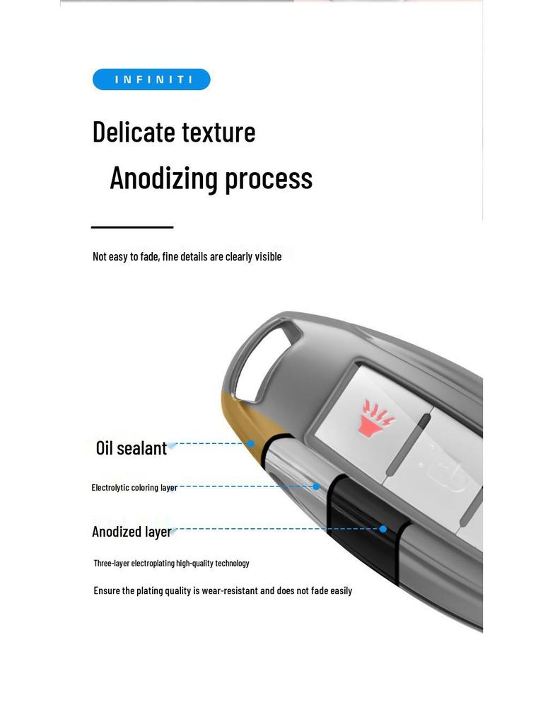 Infiniti QX50, Q60, Q50L, Q70L, G25, QX30, ESQ, FX35 Car Key Case for Men and Women