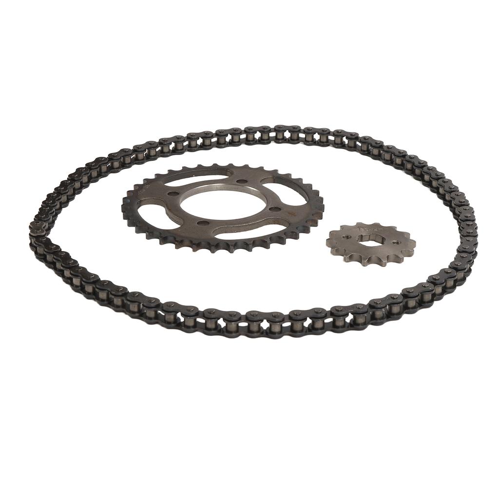 420 14T 36T Передняя Задняя Звездочка Замена Цепи 76 Звеньев Цепь Сталь Алюминиевый Сплав Шестерня Комплект Цепи для Электрического