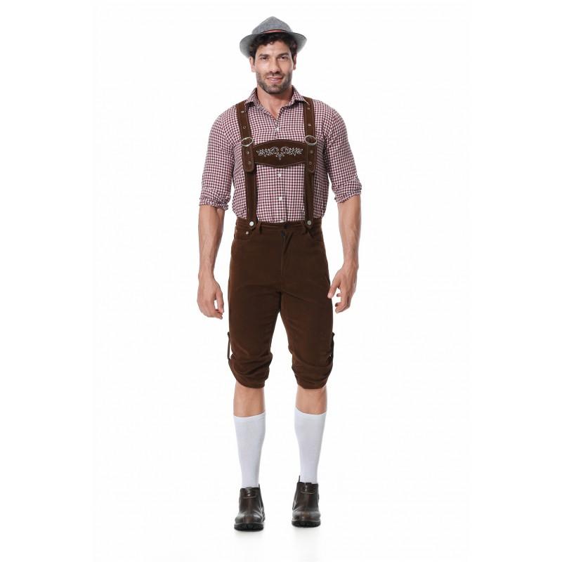 Mens Bavarian Traditional Oktoberfest Costume German Beer Festival Workwear