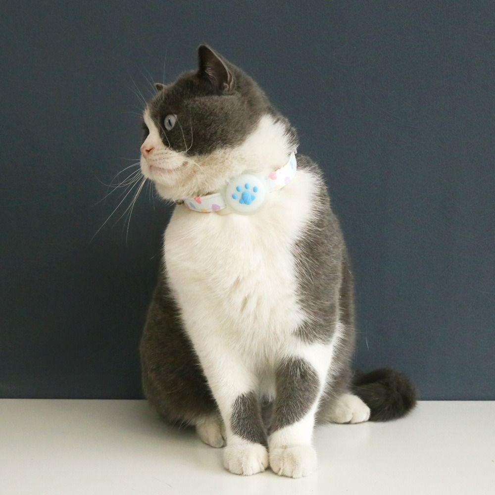 Светящийся в темноте ошейник для обнаружения домашних животных, силиконовый защитный чехол для ошейника для собак и кошек AirTag Pet