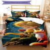 3pcs The Little Prince Bedding Set Duvet Cover Closure Includes 1 Duvet Cover & 2 Pillowcases, Soft and Comfortable for All Seasons.