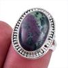 Ruby In Zoisite Handmade Lab-Created 925 Sterling Silver Jewelry Ring S.6 M5P31
