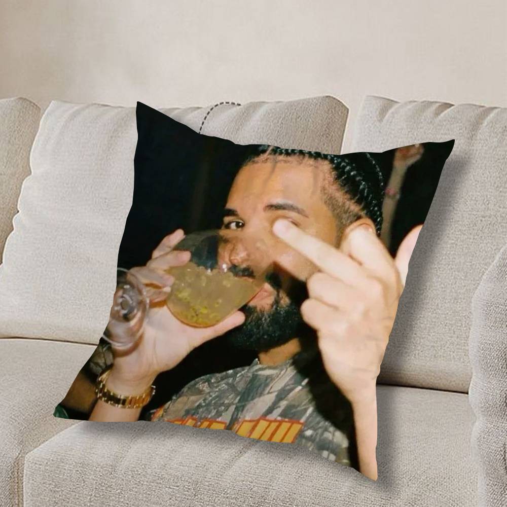 Крутая наволочка для подушки D-Drake OvO Rap, квадратная, двусторонняя печать, короткий плюш, чехол для диванной подушки, спальня, прикроватная подушка