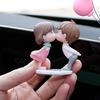 Practical Couple Doll Fade-resistant DIY 2 Styles Perfume Clip Lovers Figure for Valentines Day