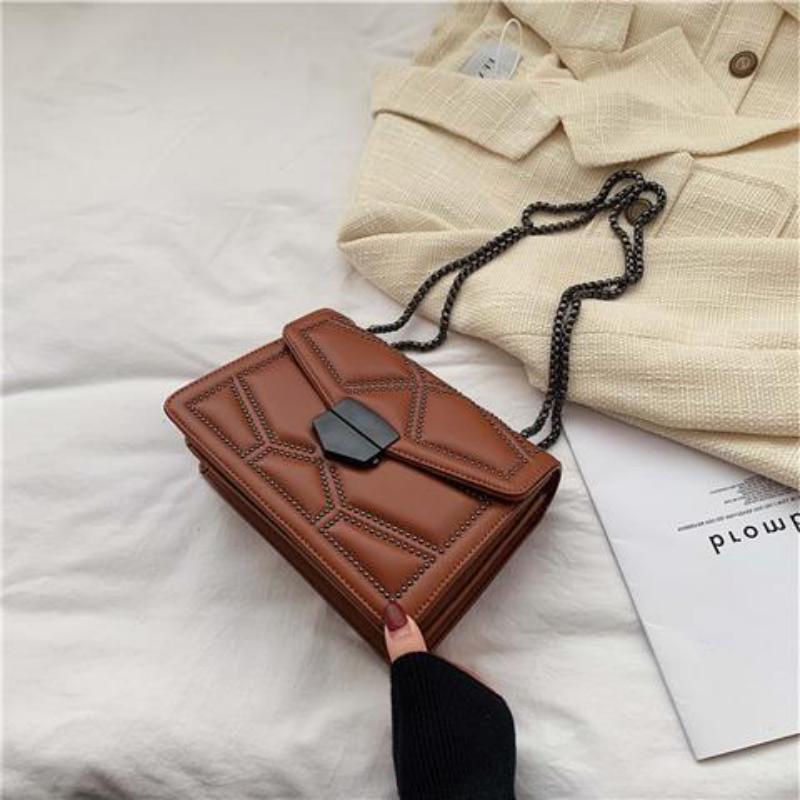 Advanced Westernized Women's Shoulder Bag Versatile Chain Underarm Bag Single Shoulder Crossbody Bag Ins Style Small Square Bags