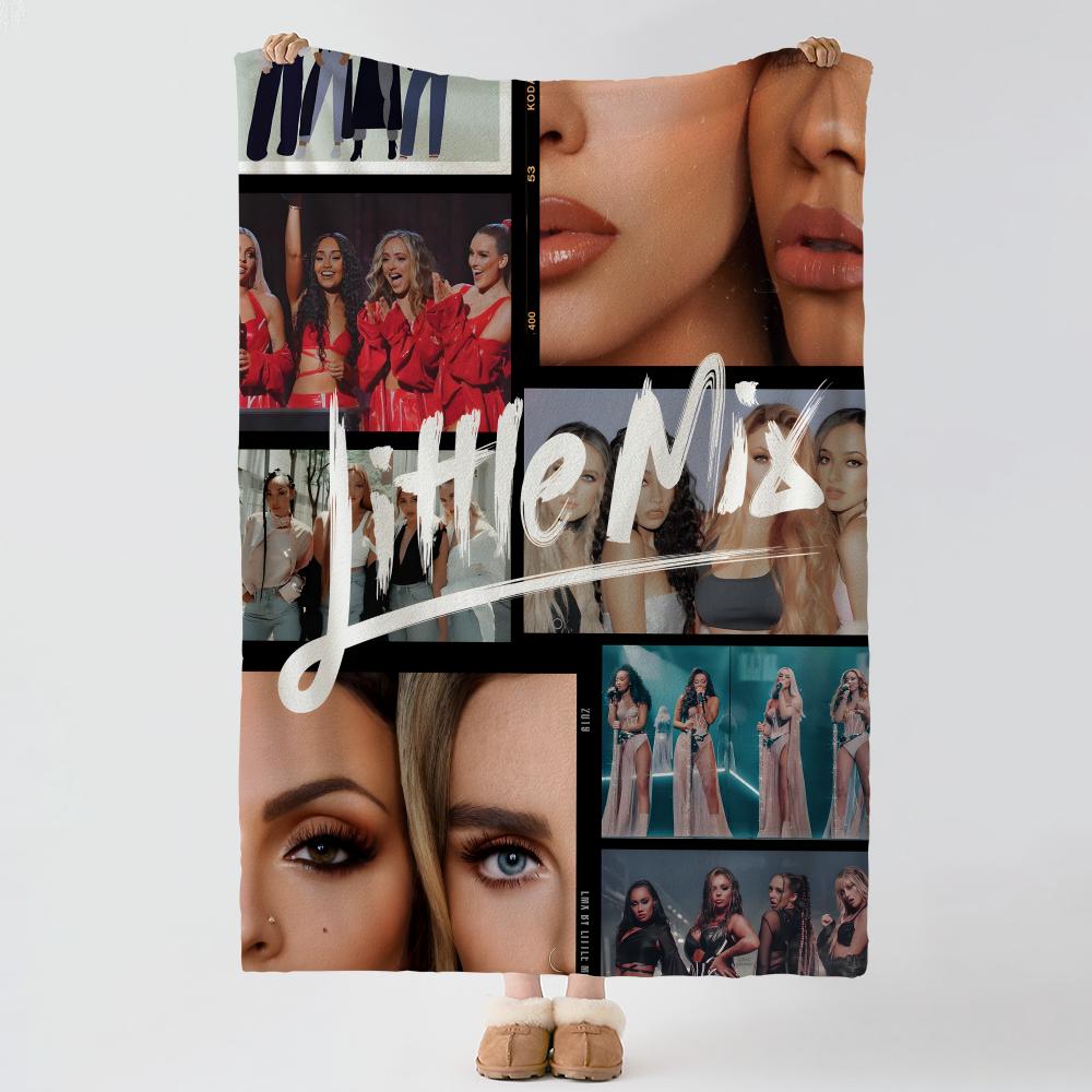 Музыка L-Little Mix-x Бросок Толстый Комфорт Фланелевое Одеяло, Многоцелевое Использование В помещении На улице Ежедневный Сон