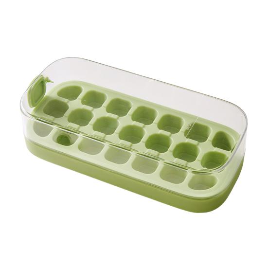 Лоток для льда Easy Release Ice Cube Mold для морозильника, без бисфенола А, 21 гнездо, коробка для льда для коктейлей, чая, кофе