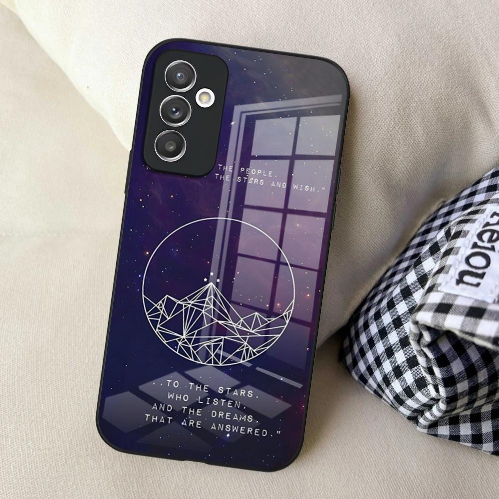 Чехол для телефона Acotar A Court of Mist and Fury для Samsung S24 Ultra S23 S22 S20 Fe S21 Plus Galaxy A54 A34 A24 A53 Стеклянная крышка