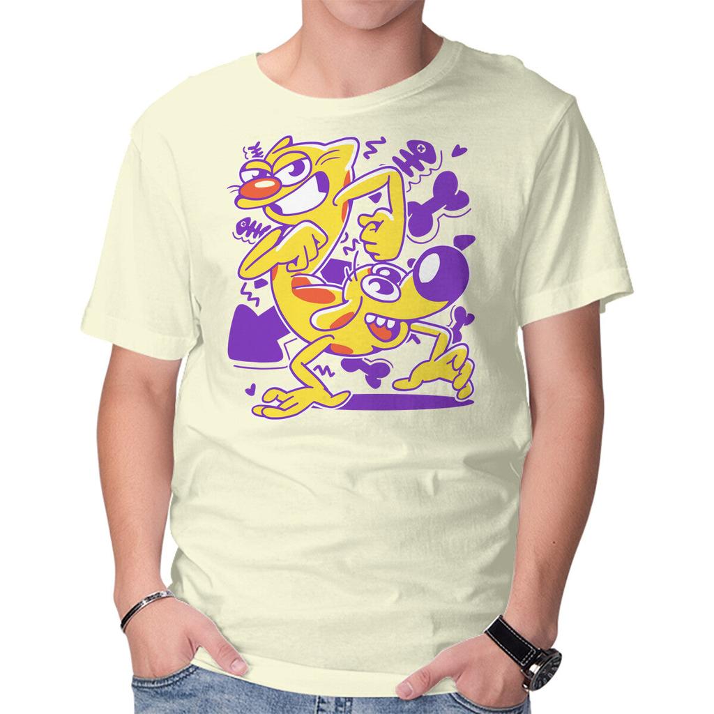 Unisex Crew Neck T-Shirt A Woof And A Purr Graphic Short Sleeve Casual Tee