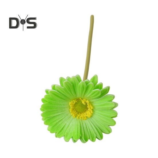 Искусственная Гербера Jamesonii со стеблем Реалистичный искусственный шелковый цветок Домашний офис Стол Центральная часть Искусственная цветочная ветка Цветочная композиция Украшение