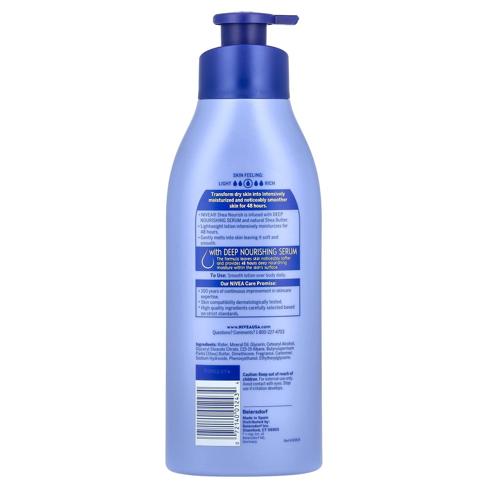 NIVEA Питательный лосьон для тела с маслом ши 500 мл (16,9 жидких унций)