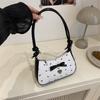 Niche Design Bow Underarm Bag Women's 2025 New Handbag Fashion Shoulder Messenger Bag Sweet Baguette Bag