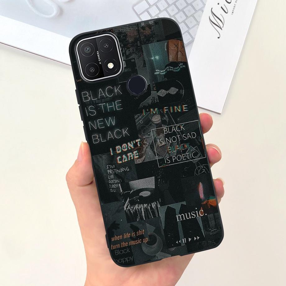 Для Oppo A15 A15s Чехол Мягкий Силиконовый Чехол для Телефона Для OppoA15s A 15 s OppoA15 Милый Мраморный Луна Животные Задняя Крышка Coque Capa Etui
