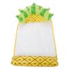 Water Hammock Float Lounger Pineapple Fruit Pattern Foldable Multifunction Inflatable Float Lounger for Beach Pool