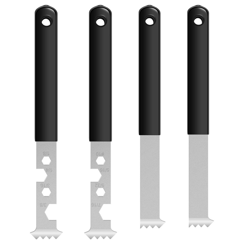 4 шт. Стальной инструмент для удаления брусчатки Высокая твердость Инструмент для вытаскивания брусчатки с нескользящей ручкой Экономия труда Лом для тротуарной плитки для кирпича