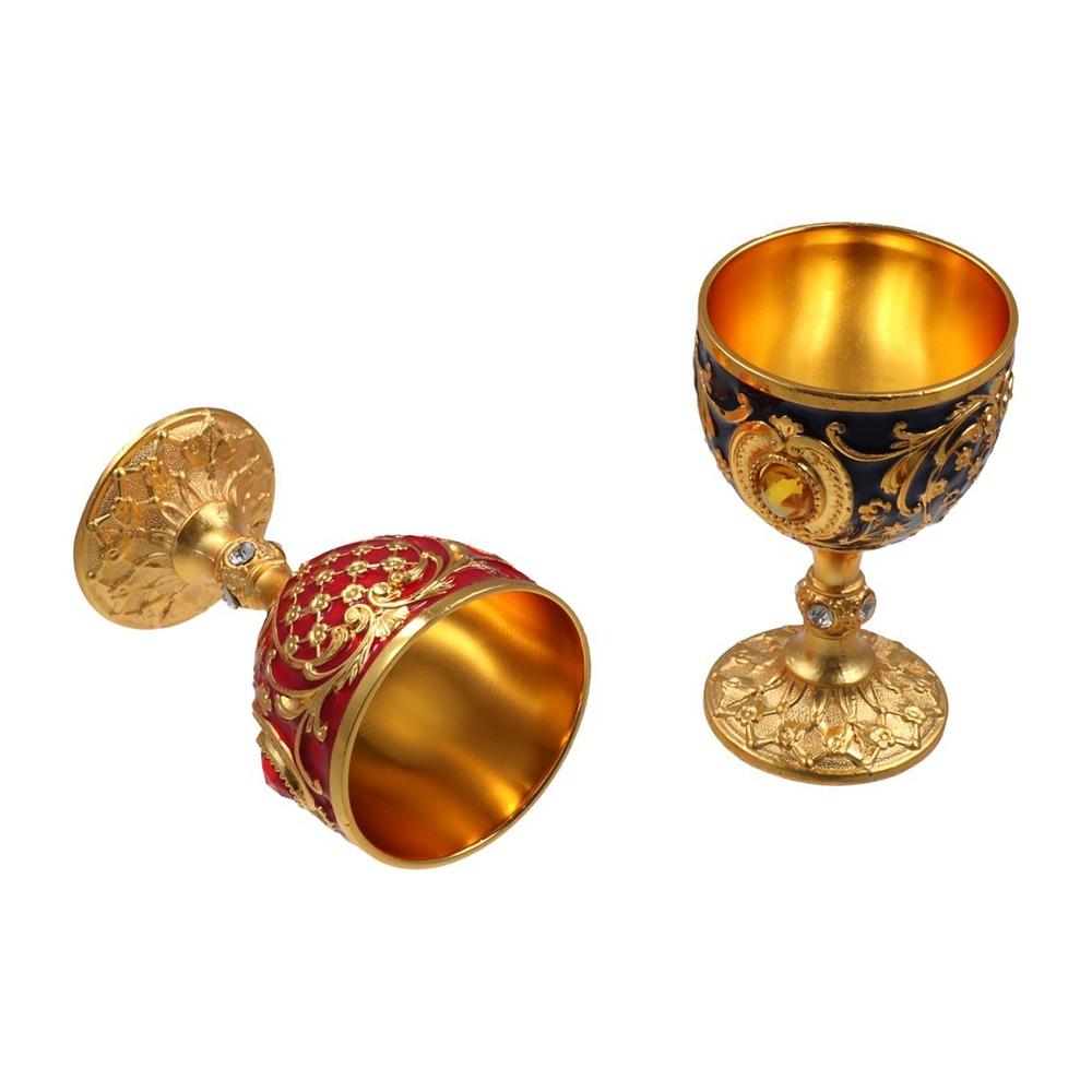 -encrusted Vintage Metal Wine Cup European Style Chalice Decorative Wine Glasses  Communion