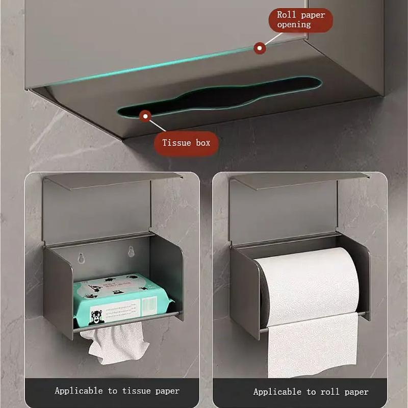 Держатель для салфеток Водонепроницаемый держатель для туалетной бумаги Настенный выдвижной ящик для рулонной бумаги Аксессуары для ванной комнаты Держатели для бумажных полотенец для кухни
