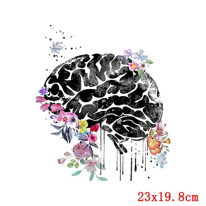 Органы тела Легкие Сердце Термо Наклейки На Одежду Бабочка Утюг На Переносе Одежды Термопереносы На Одежду Футболка