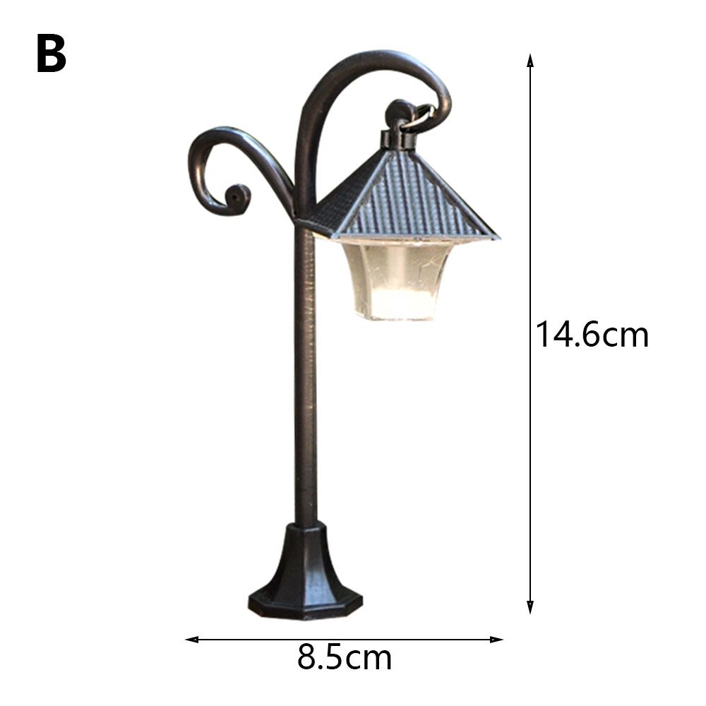 Пейзаж бонсай орнамент домашний декор миниатюры дорожный фонарь модель уличный фонарь фигурка уличный фонарь