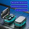 TWS Bluetooth наушники Беспроводные наушники Водонепроницаемая спортивная гарнитура Bluetooth наушники с шумоподавлением и зарядным чехлом
