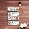 Wooden Cow Sign Creative Wall Hanging Wall Decoration Door Pendant  Living Room