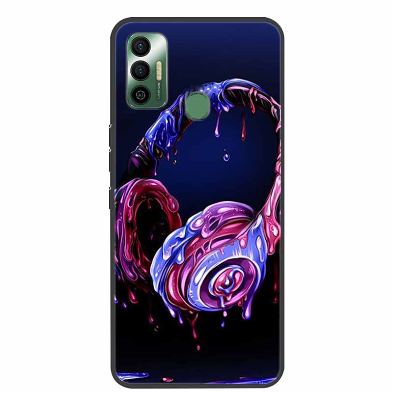 Для Tecno Spark 7 Чехол Роскошный Силиконовый Мягкий ТПУ Чехол для Телефона Для Tecno Spark 7 Pro Spark 7P Spark7 Защитный KF6 Coque