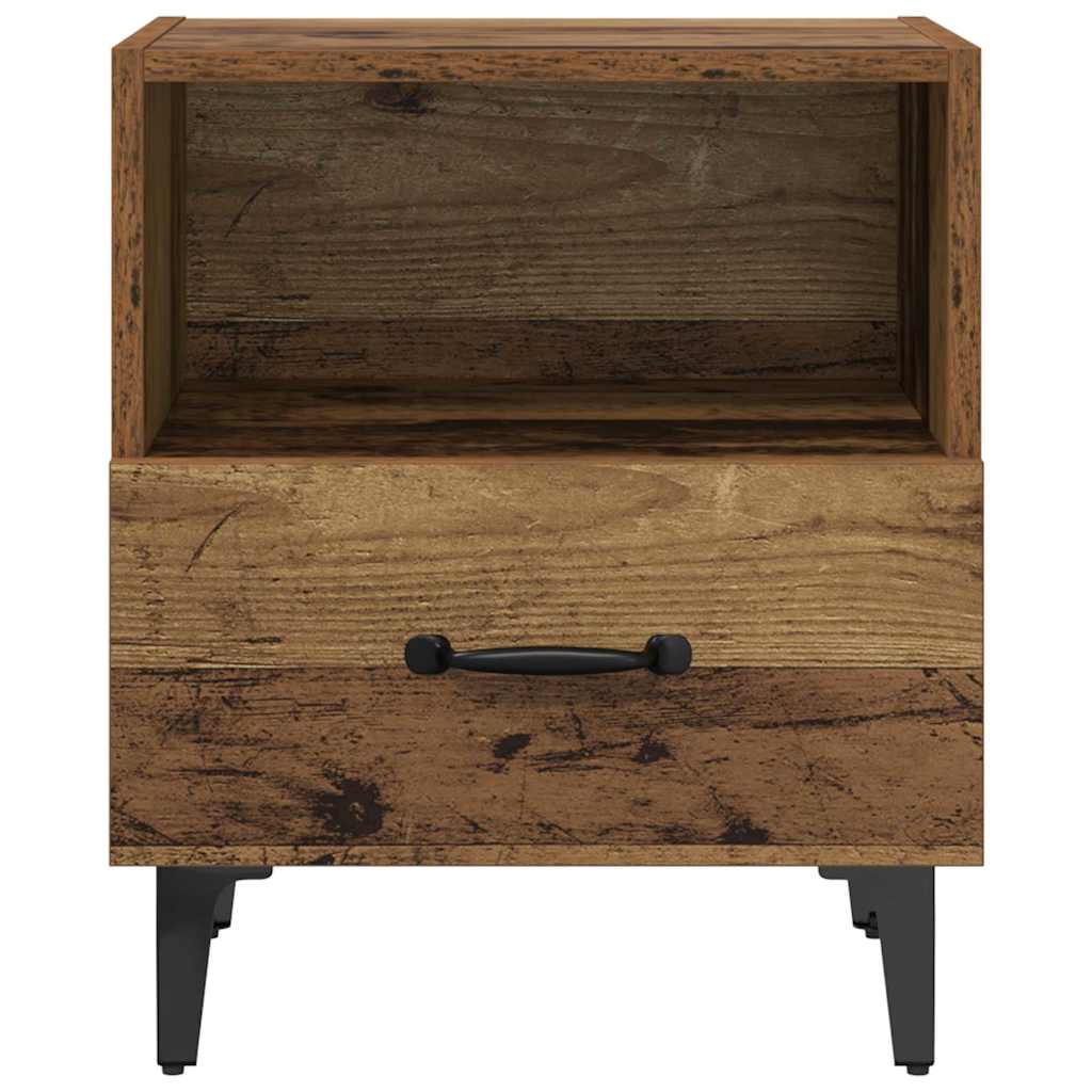 Nightstand Reclaimed Wood Look 40 x 35 x 47.5 cm Engineered Wood