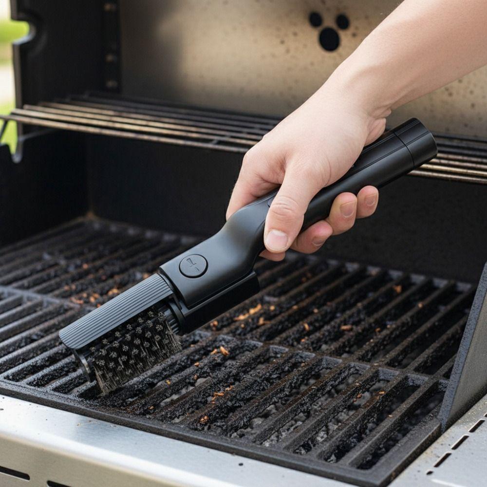 Adjustable Angle Electric Grill Brush Rechargeable BBQ Grill Cleaner Kitchen