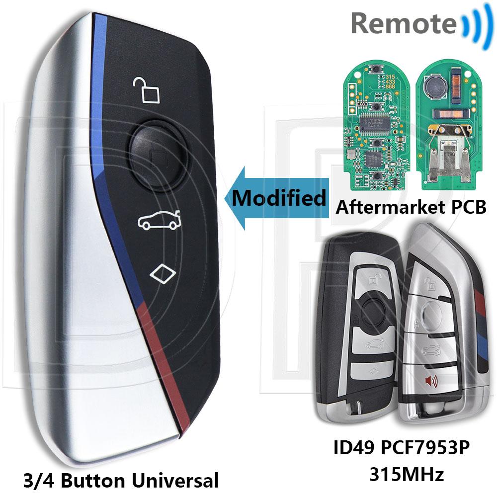 DR CAS4+FEM BDC Upgrade U Style ID49 PCF7945/53 315/433/868MHz Keyless Go Car Remote Key For BMW 1 3 5 6 7 Series F Chassis