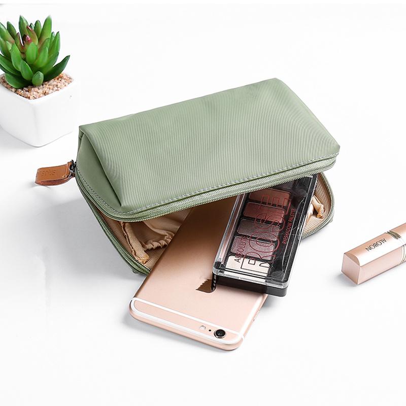 Новая косметичка, простая однотонная косметичка для женщин, сумка для туалетных принадлежностей, водонепроницаемая косметичка, чехол