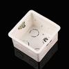Home Equiments Light Touch PVC Plastic Wall Mounting Box Junction Concealed Bottom Switch Cassette
