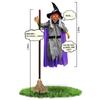 Hanging Ghost Witch Voice-controlled Glowing Screaming Room Escape Haunted House Scary Halloween Horror Props
