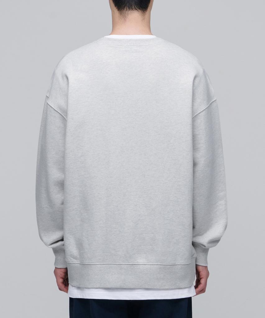 MUSINSA STANDARD Oversized Sweatshirt [Melange Light Grey]