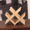 Аксессуары для кукольного домика Миниатюрный деревянный держатель для винной бутылки Мини-витрина Модель Игрушка для украшения кукольного домика