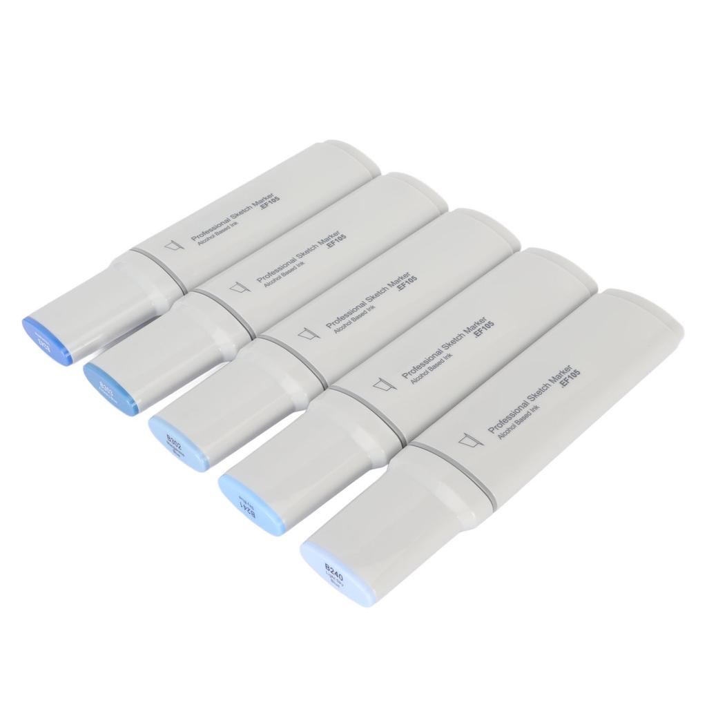 5 шт. маркеров Jumbo с большой широкой головкой, даже с текучими чернилами, большие художественные маркеры для рисования, синие