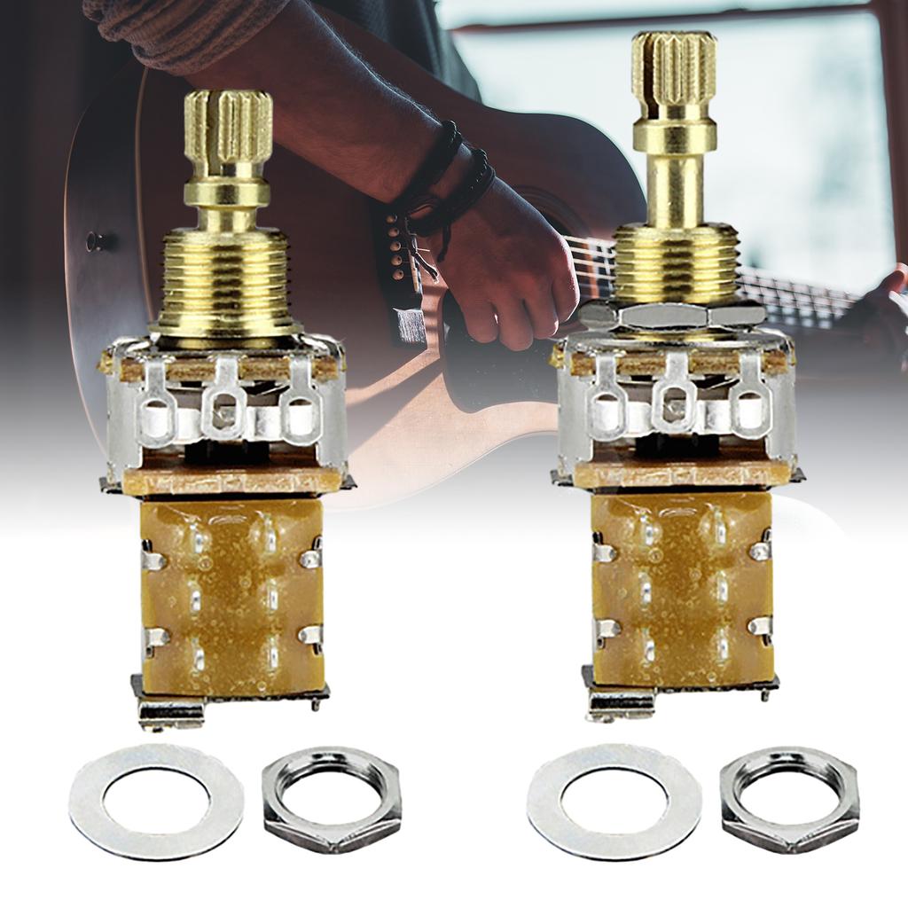 Guitar Amplifier Potentiometer Push Pull Control A250K B250K A500K B500K Guitar Taper Potentiometer Guitar Push Pots Set