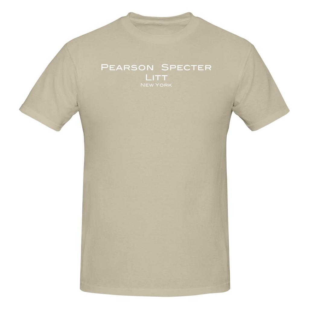 Футболка Pearson Specter Litt Свободная, но не громоздкая Повседневная Ленивая Чистая Поверхность Короткий рукав