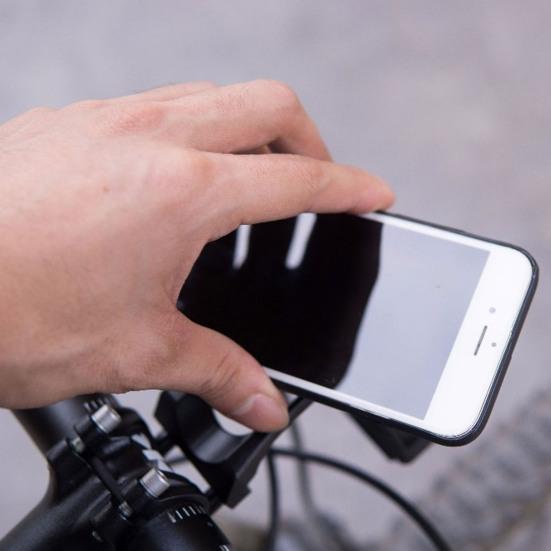 Bicycle Meter Bracket with Shock Absorption 360 Degree Rotatable Design Secure Clamp Bike Phone Mount