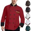 Embroidery Customization - Chef's Clothing Long Sleeve Catering Work Clothing Rear Kitchen Clothing Top