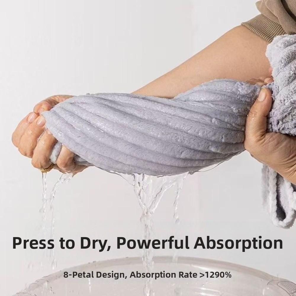 Thickened Coral Fleece Bath Towel Quick Dry Shower Towel Gifts Striped Towel Home Essentials
