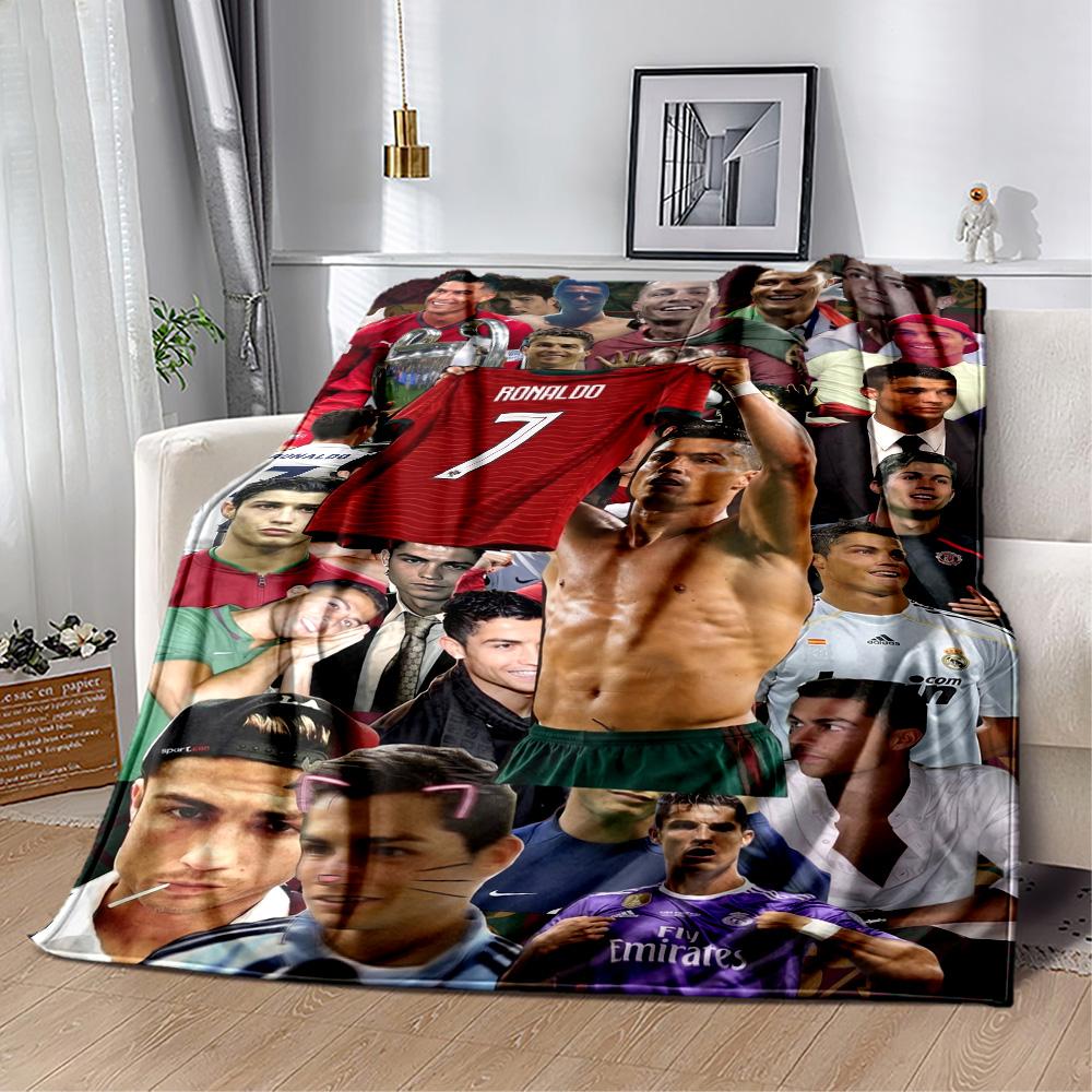 Cristiano Ronaldo 194 Blanket Durable Comfort Great for Bed Chair Bedding Four Seasons Universal Modern Gifts For Family Or Friends