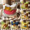 Чехол на подушку CARTOON R-Rilakkuma, Универсальный чехол для подушки для дома и автомобиля - Двусторонний, Мягкий и прочный для повседневного использования