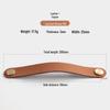 Nordic Soft Leather Anti-Collision Handle for Children's Room - Brass Door, Wardrobe, and Drawer