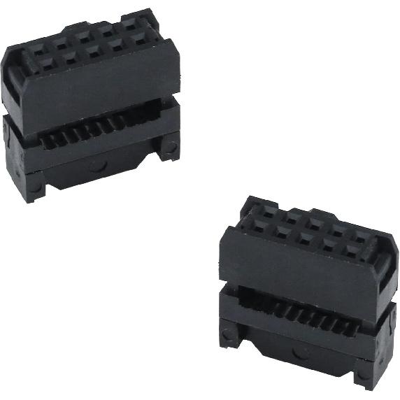 Antrader FC-10P IDC 2.54mm Pitch Connector Female Header JTAG ISP Socket 50-Pack