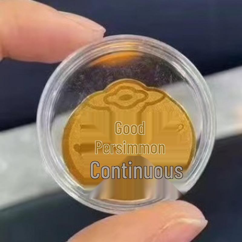 2mg Gold-Plated Wealth-Attracting Mobile Phone Sticker with Adhesive Backing