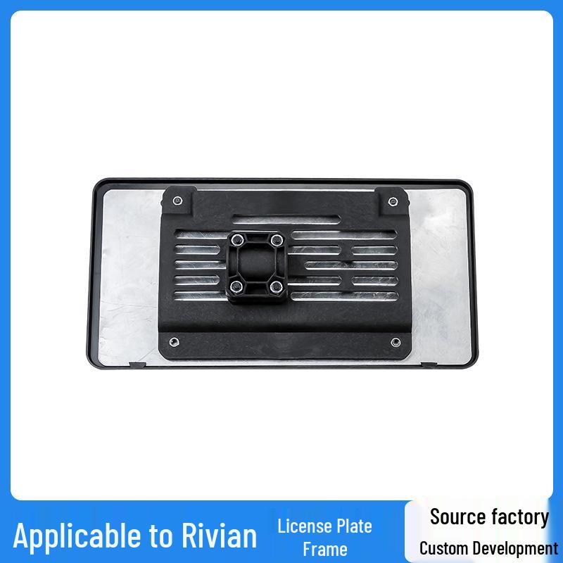 RIVIAN R1S/R1T No-Drill License Plate Holder with Protective Frame