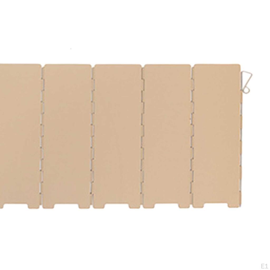 Ветровое стекло для печи для кемпинга. Складное лобовое стекло. Компактная ветрозащитная печь с 10 пластинами.