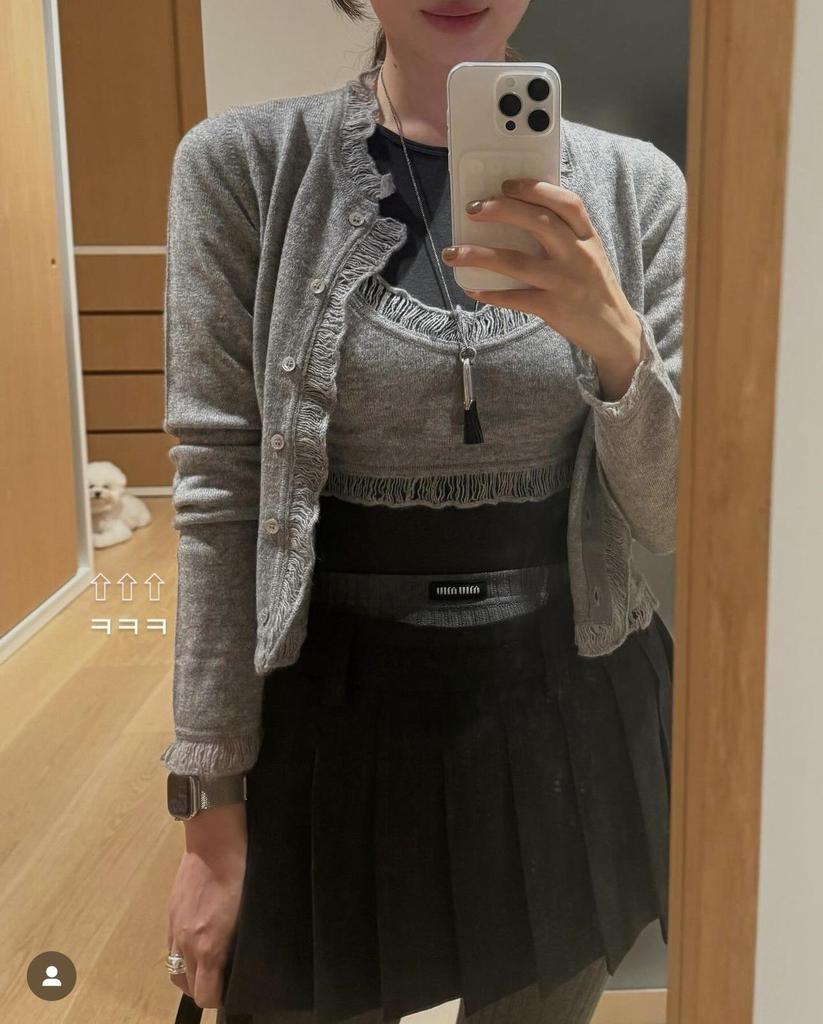 Корейское ожерелье с кисточкой в стиле Ча Цзинъюань и подвеской-кистью – Элегантный, Нишевый Дизайн, Длинная Цепочка для Свитеров